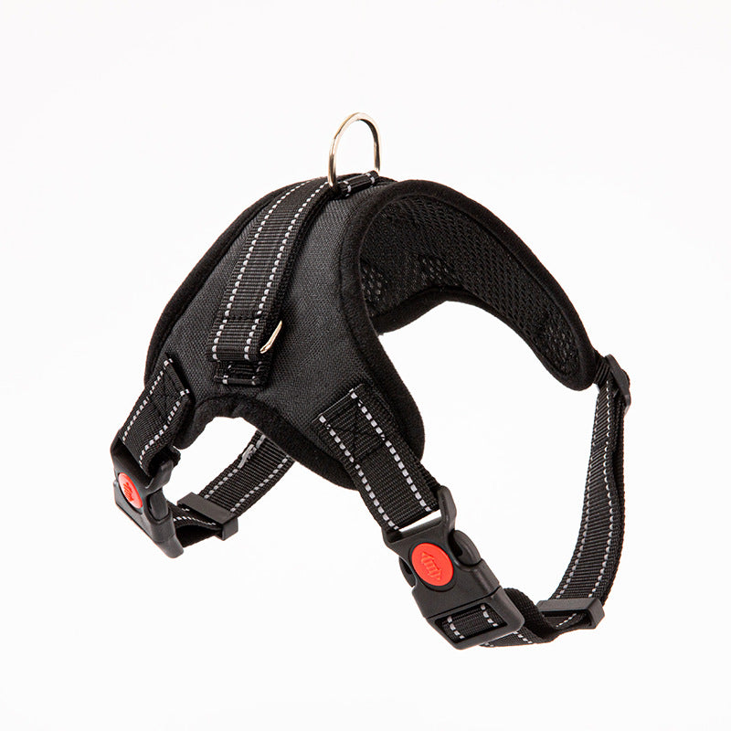 No Pull Dog Harness, Adjustable Reflective Bone Design Pet Walking Harness for Small Medium Large Dogs