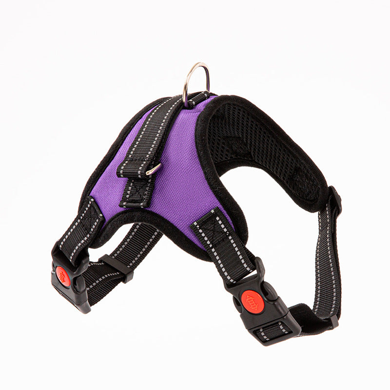 No Pull Dog Harness, Adjustable Reflective Bone Design Pet Walking Harness for Small Medium Large Dogs