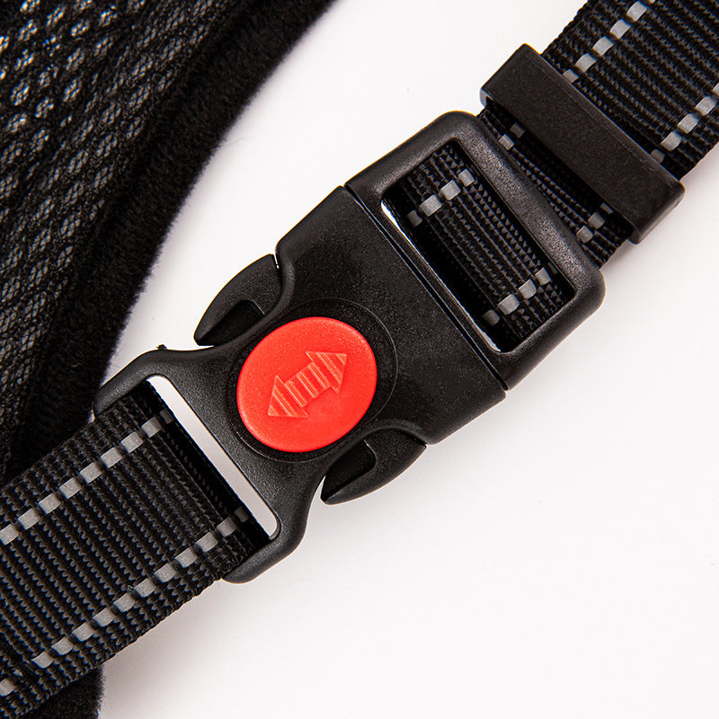 No Pull Dog Harness, Adjustable Reflective Bone Design Pet Walking Harness for Small Medium Large Dogs