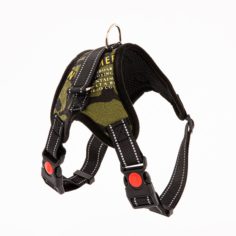 No Pull Dog Harness, Adjustable Reflective Bone Design Pet Walking Harness for Small Medium Large Dogs