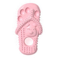 Slipper Shaped Dog Chew Toy, Durable TPR Teething Dental Cleaning Toy for Puppy Small Dogs Interactive Play